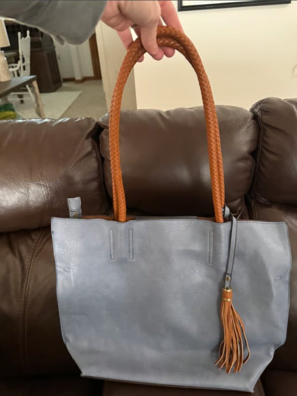Blue Shoulder Bag